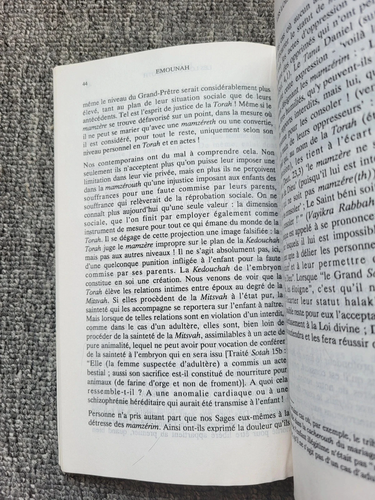 Livre Emounah n° 18 : Pensamento judaico, Torá, Judaísmo (Rav Grodzienski) - Raro – photo 4